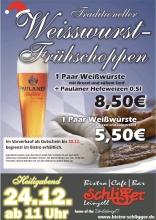 Bistro-Schligger Heiligabend Weißwurstfrühstück